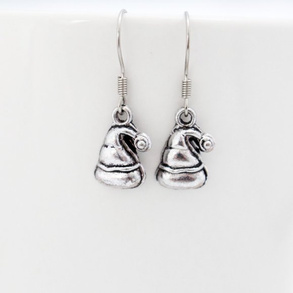 Santa/Elf Hat Charm Earrings - Picture 6 of 10
